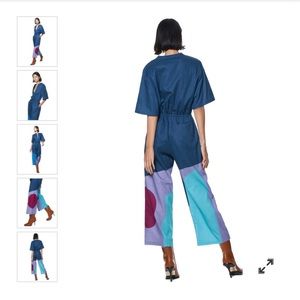 Issa Jumpsuit - Ocean Cut Paper - The Kit